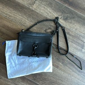 Rebecca Minkoff Black Crossbody Black Gunmetal Hardware